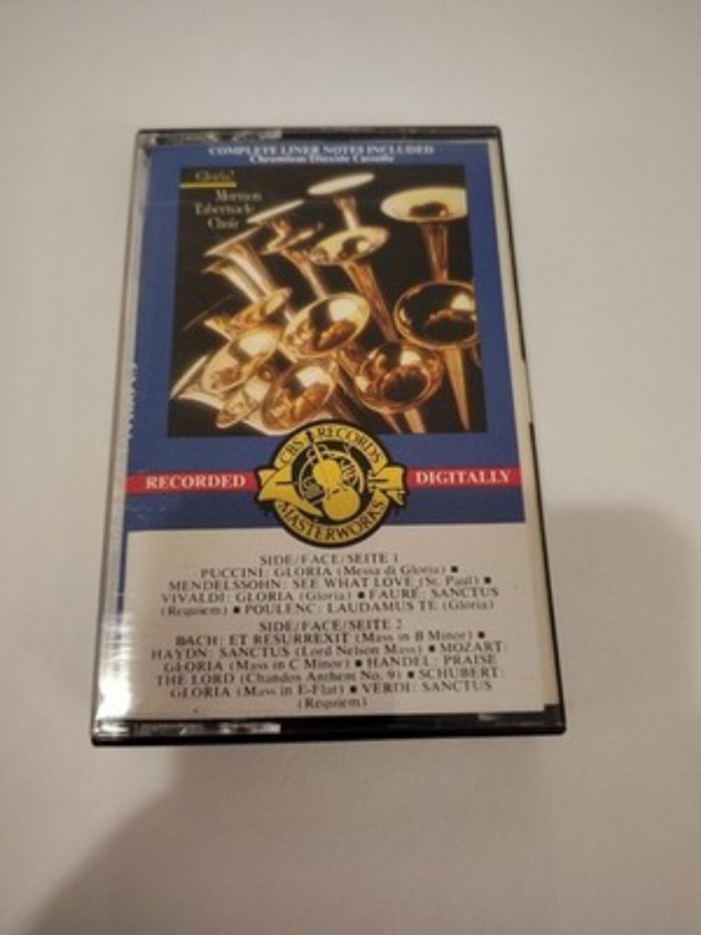 Gloria Mormon Tabernacle Choir (Cassette) 1982
